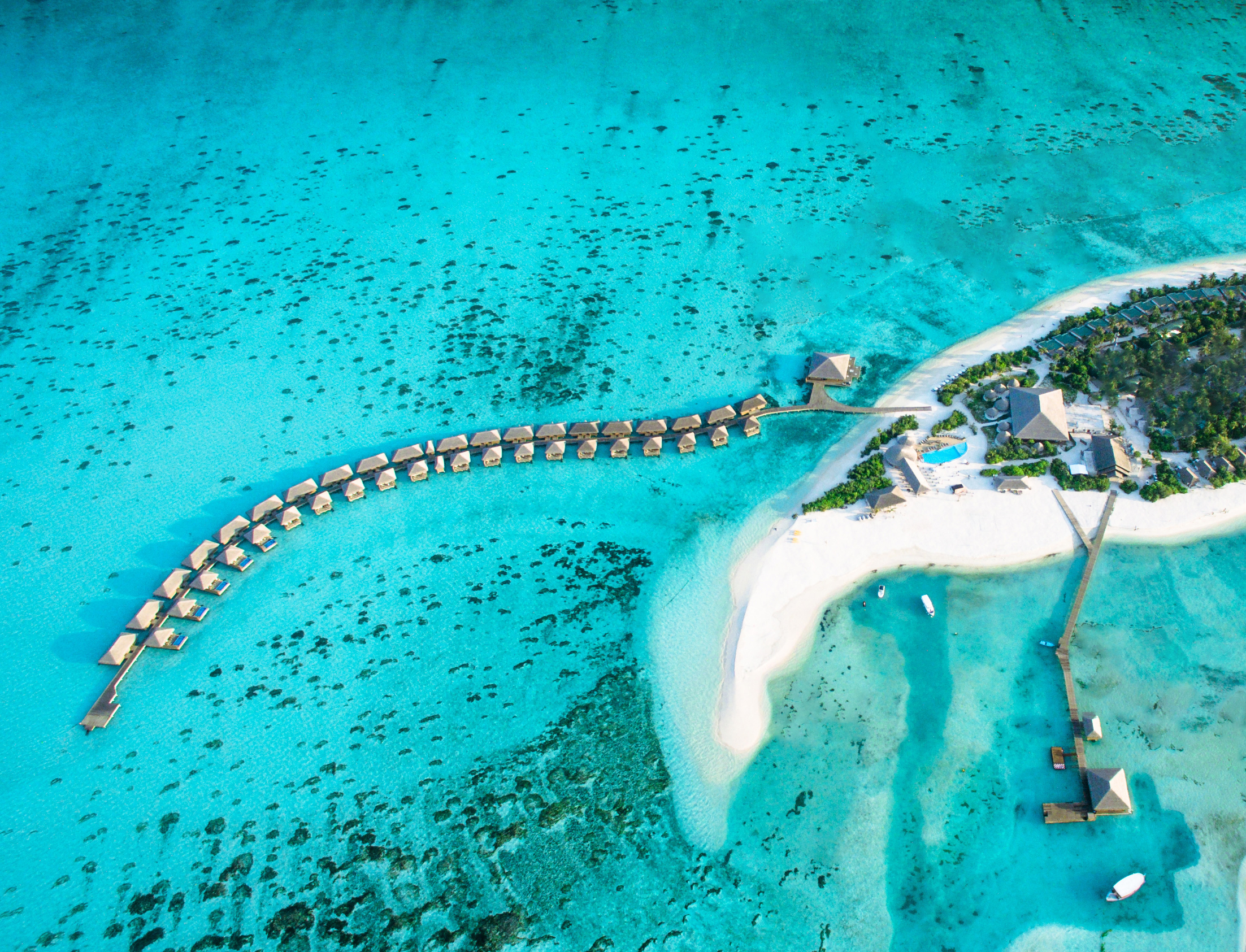 Cocoon Maldives – Lagune und Steg