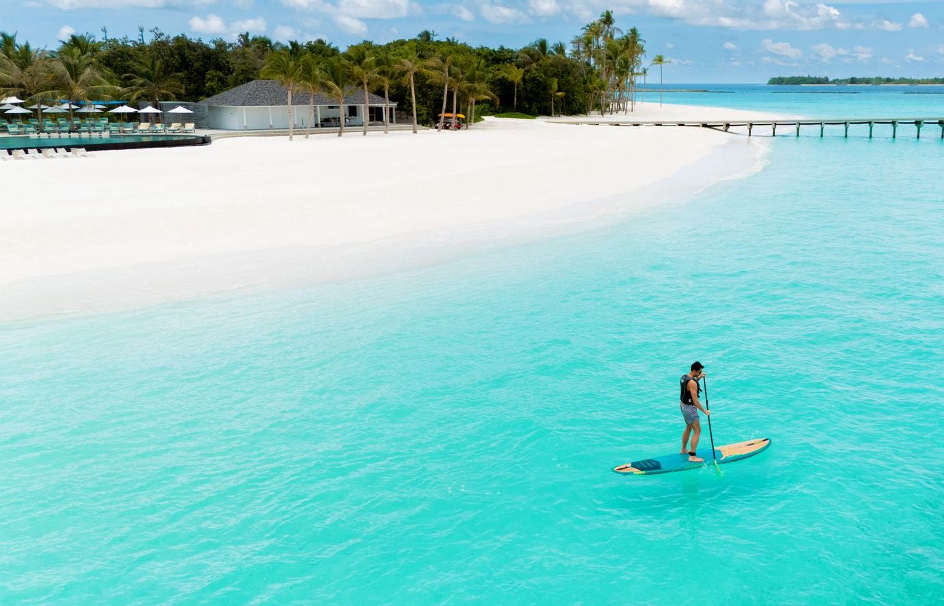 Stand-up-Paddling in der Lagune