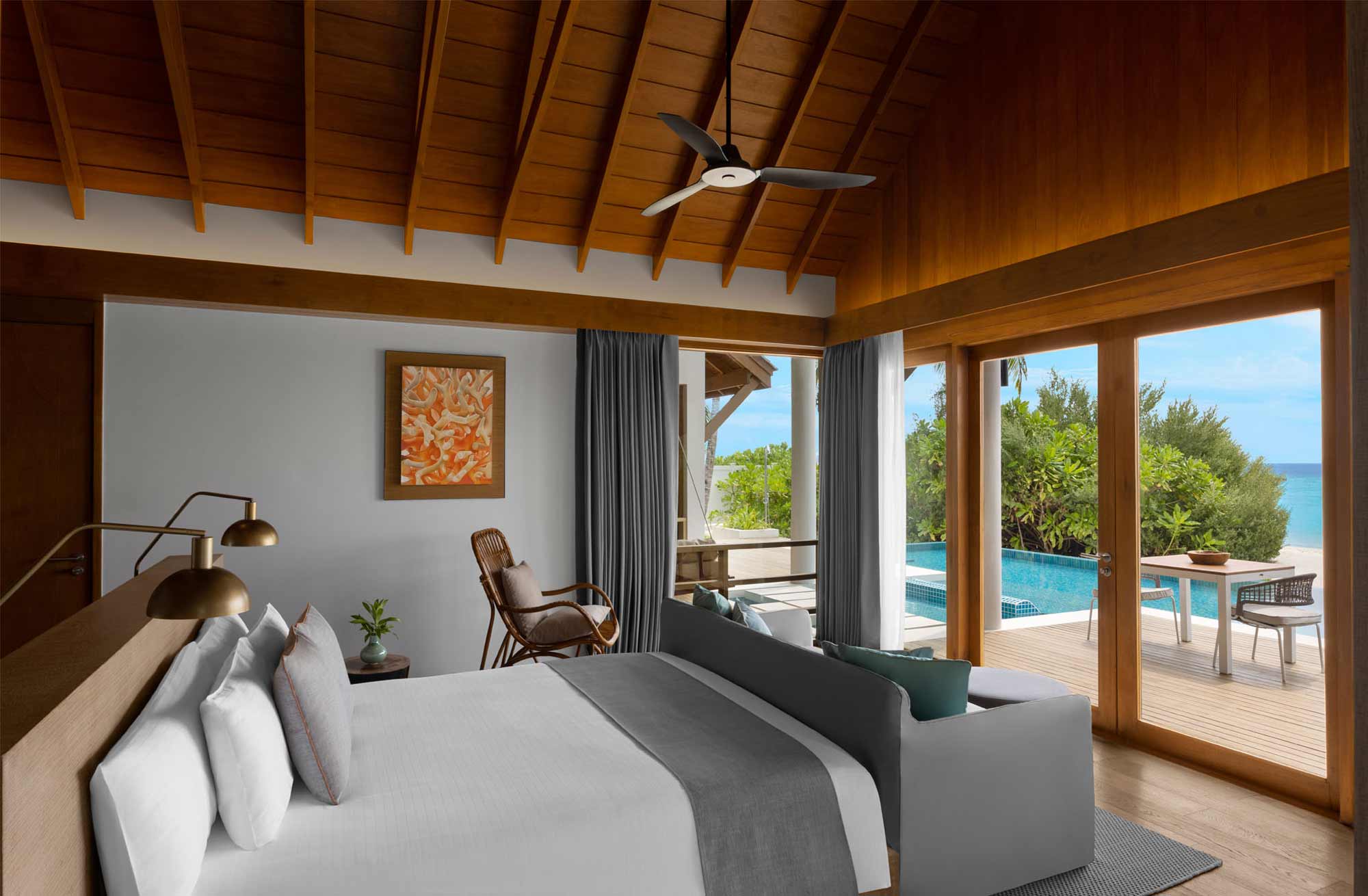 Präsidenten-Strandvilla mit Pool und zwei Schlafzimmern - Bild 2