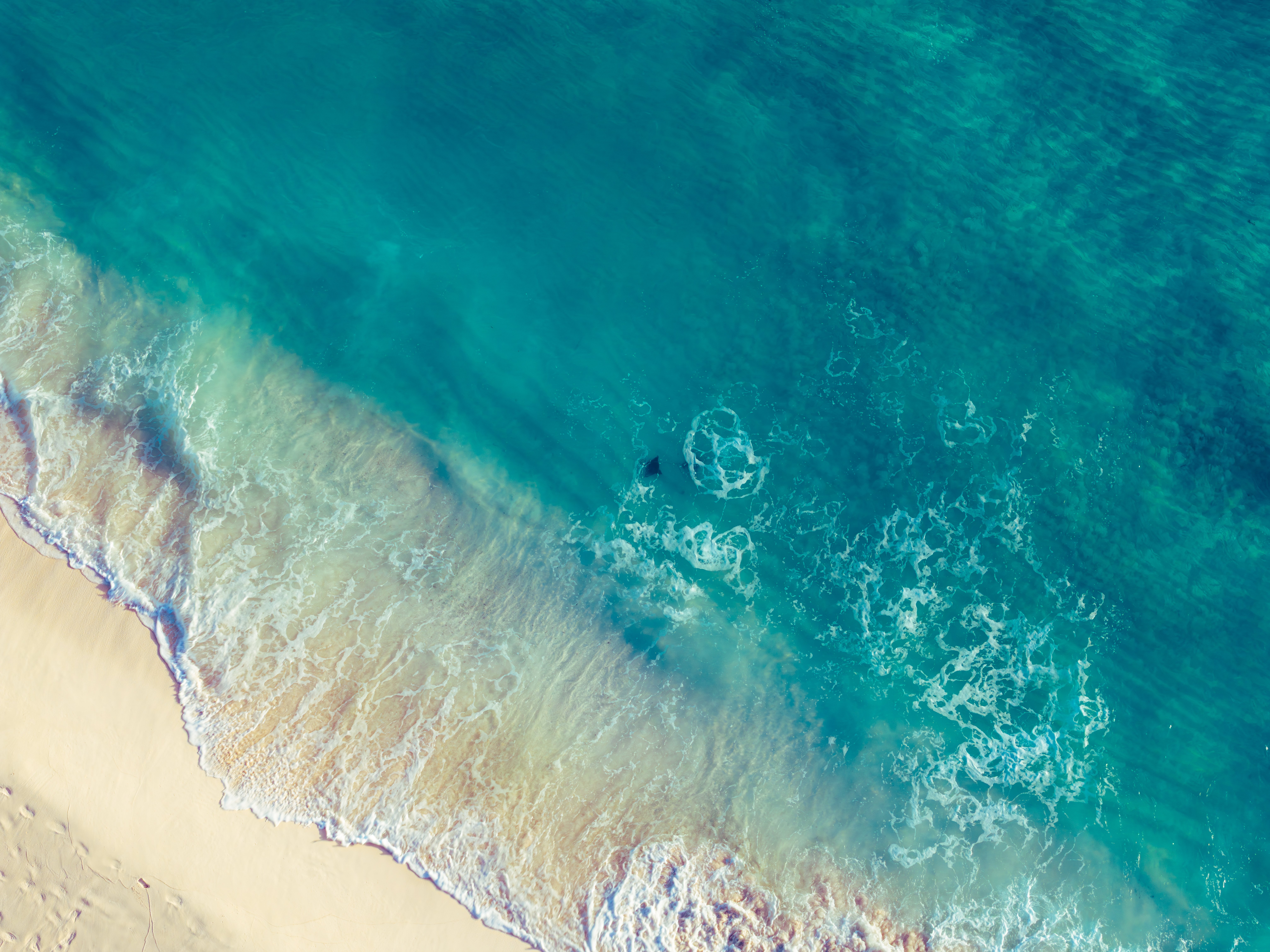 Strand und türkisfarbenes Wasser