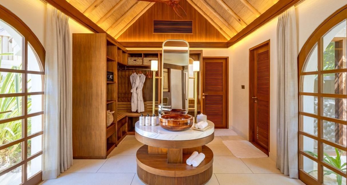 Interieur einer Strandpoolvilla