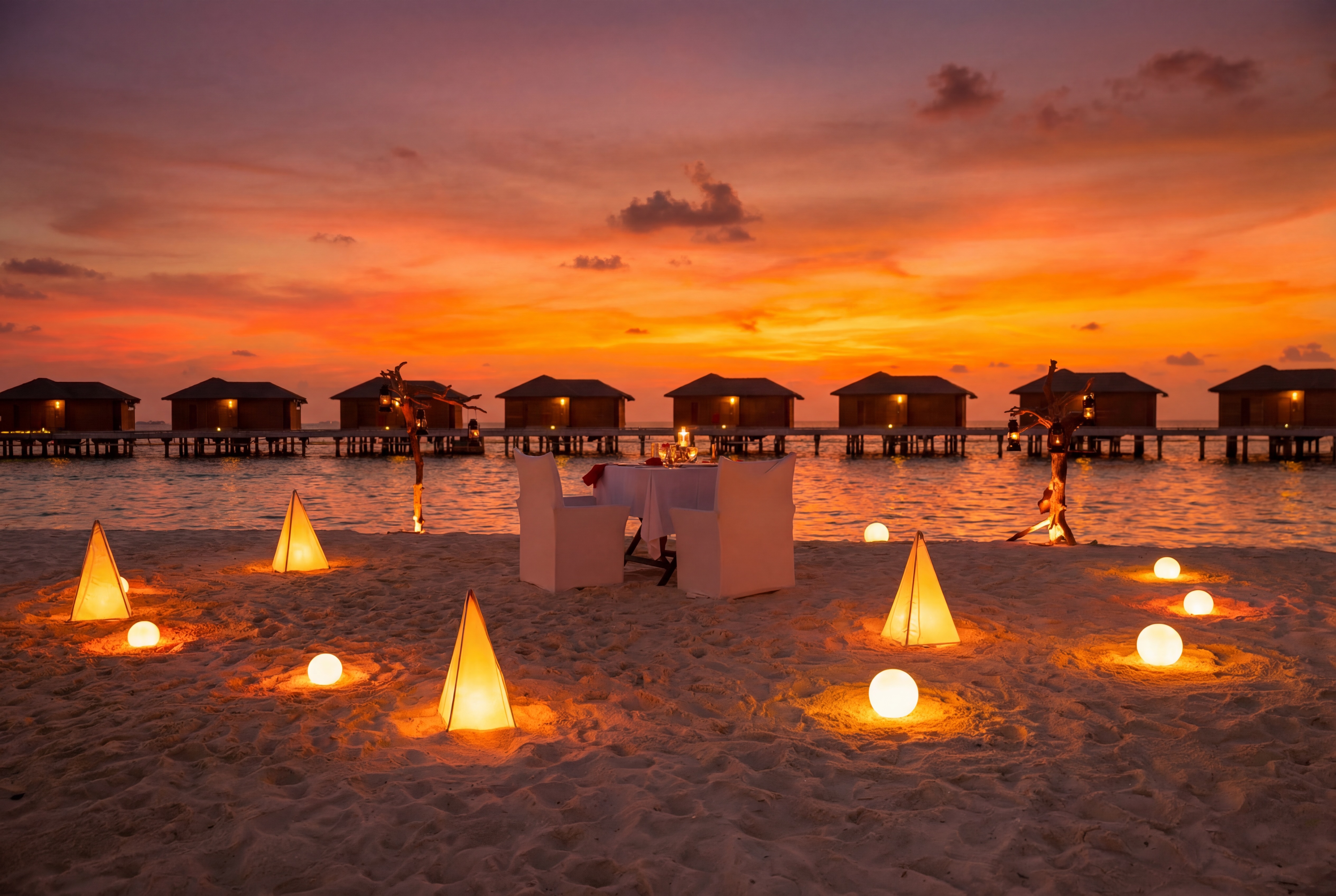 Dinner am Strand
