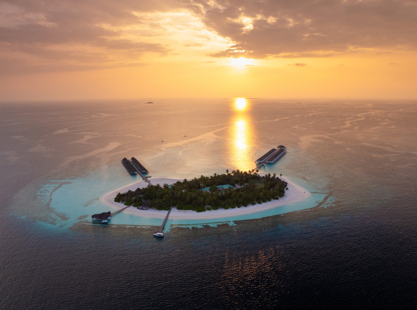 Angaga Island aus der Luft