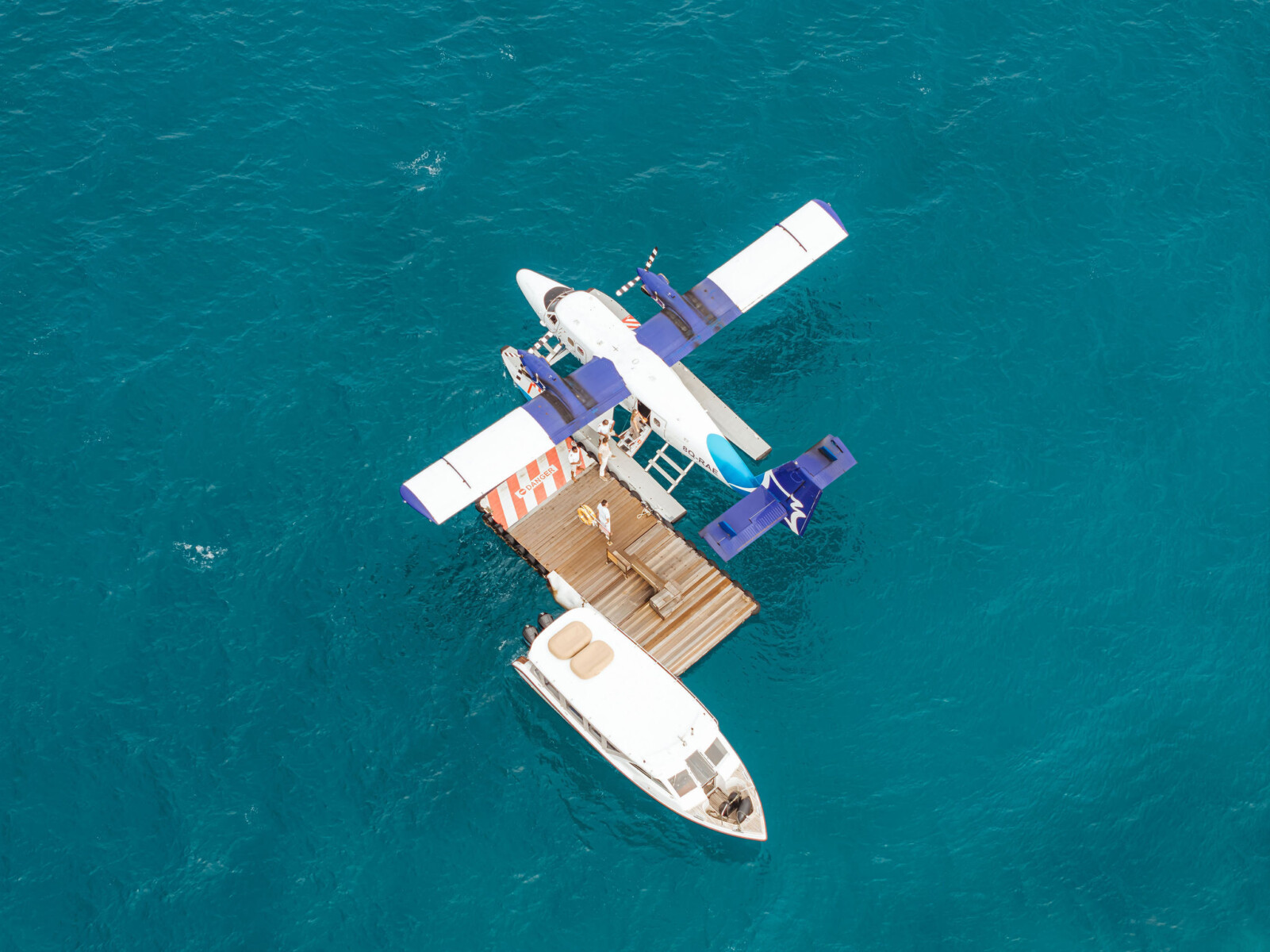 Ankunft am InterContinental Maldives per Wasserflugzeug