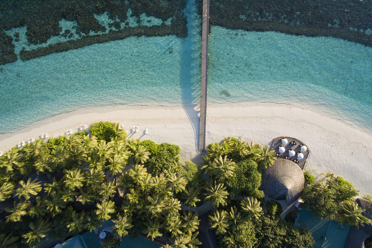 Strand und Lagune von Angaga Island