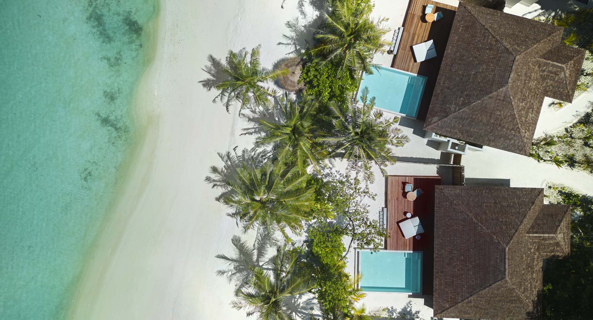 Beach Pool Villas aus der Luft