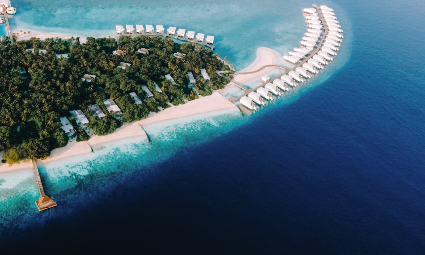 Amilla Maldives – Beach Residences aus der Luft