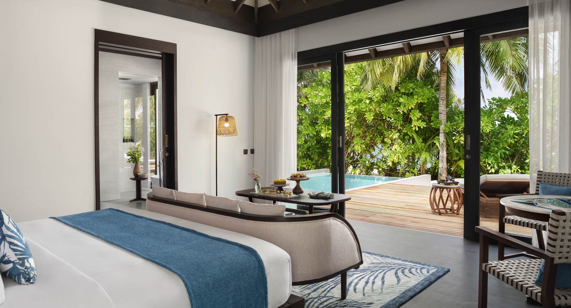 Beach Pool Villa Schlafzimmer