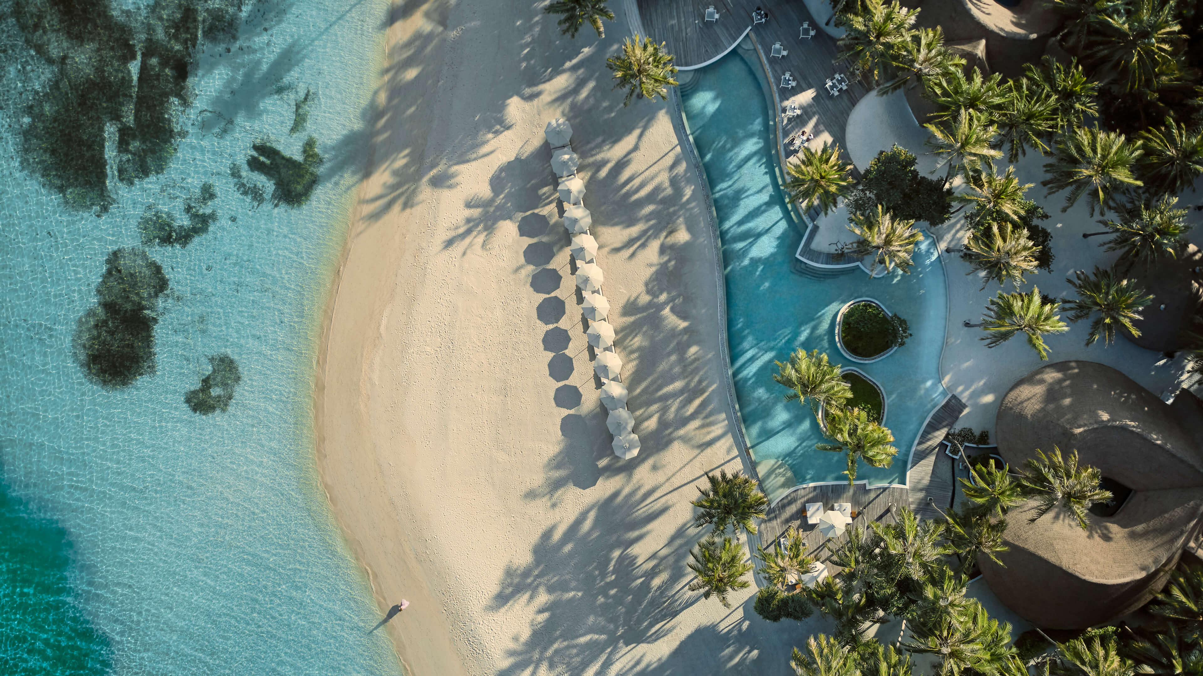 COMO Maalifushi – Luftaufnahme der Insel