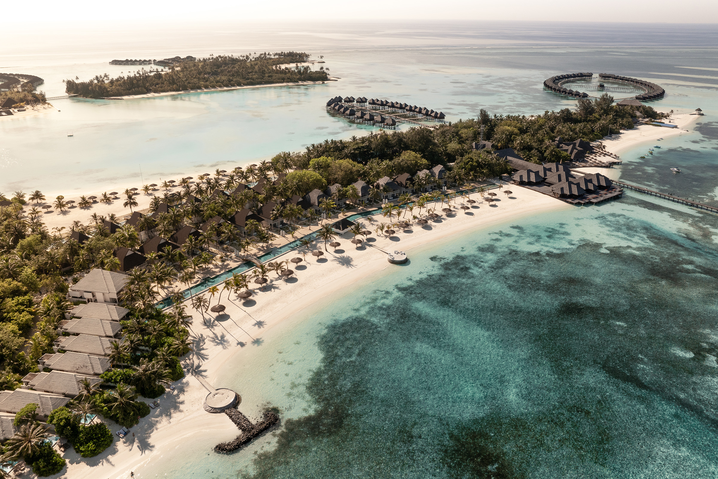 Strand und Lagune der Olhuveli-Inselwelt