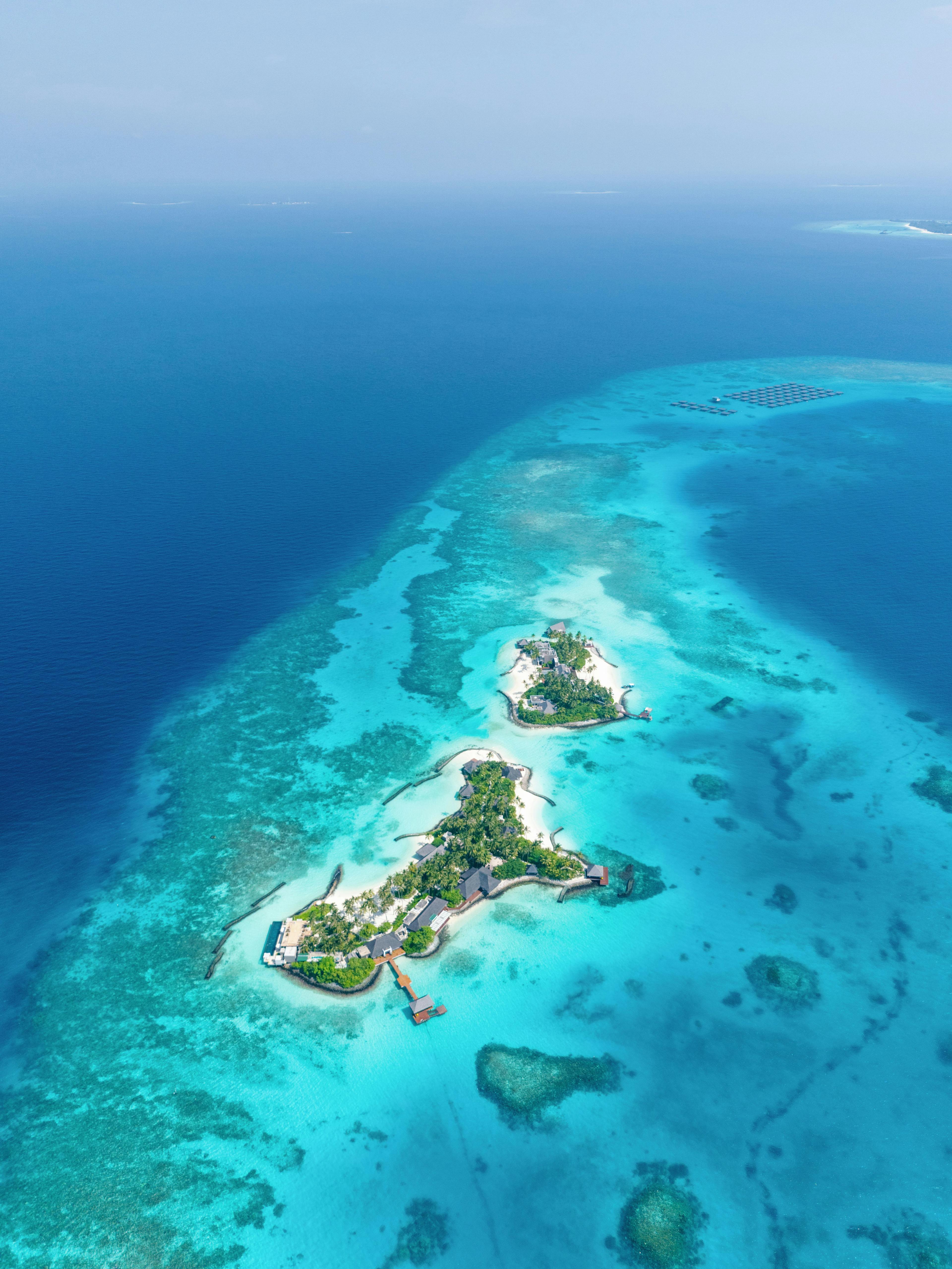 Cheval Blanc Randheli – Private Island aus der Luft