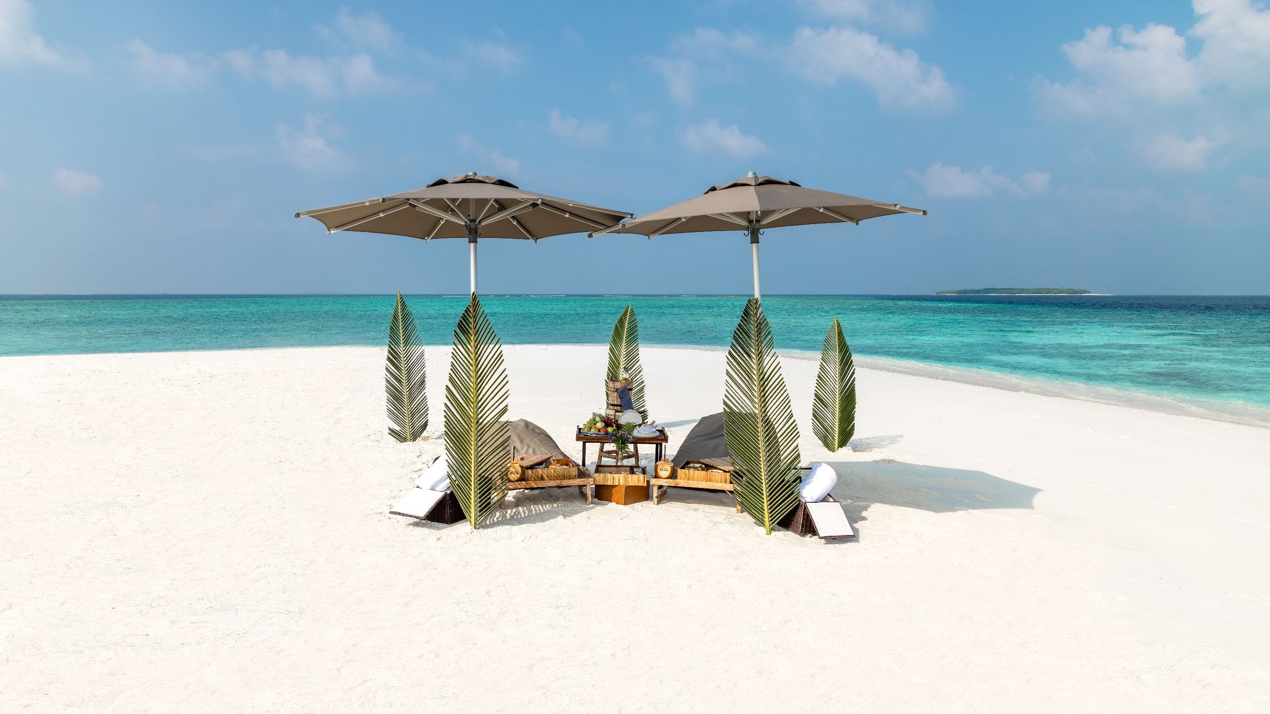 Privates Sandbank-Picknick