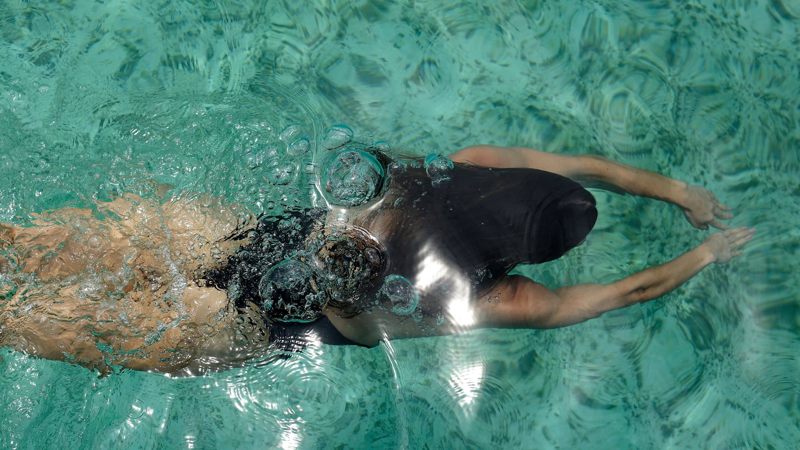 Schwimmen in der Lagune