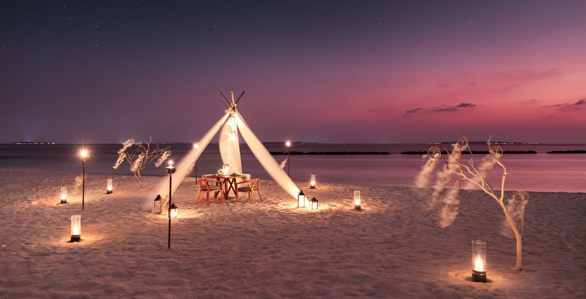 Individueller Abend am Strand