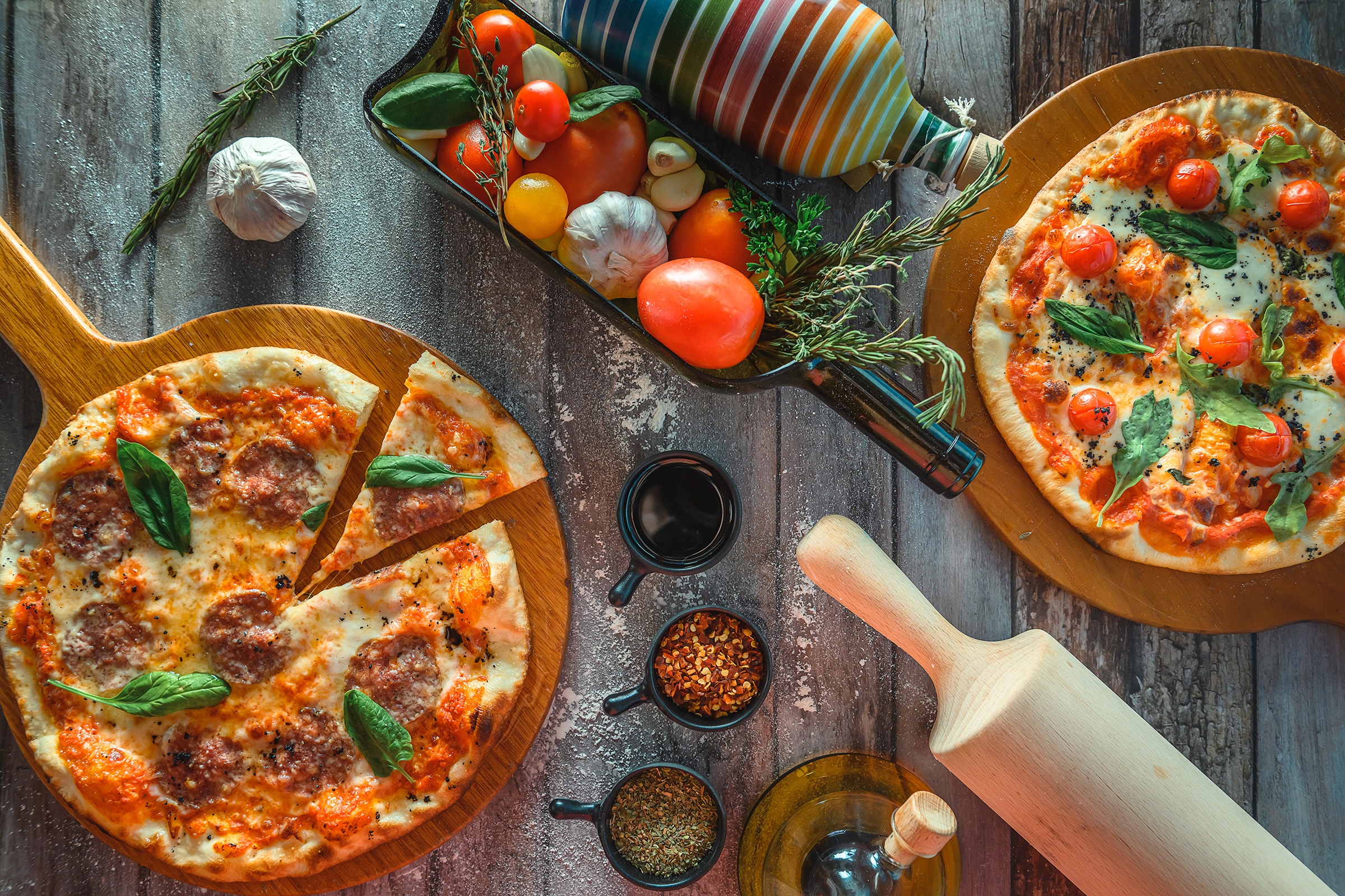 Pizza aus The Spice
