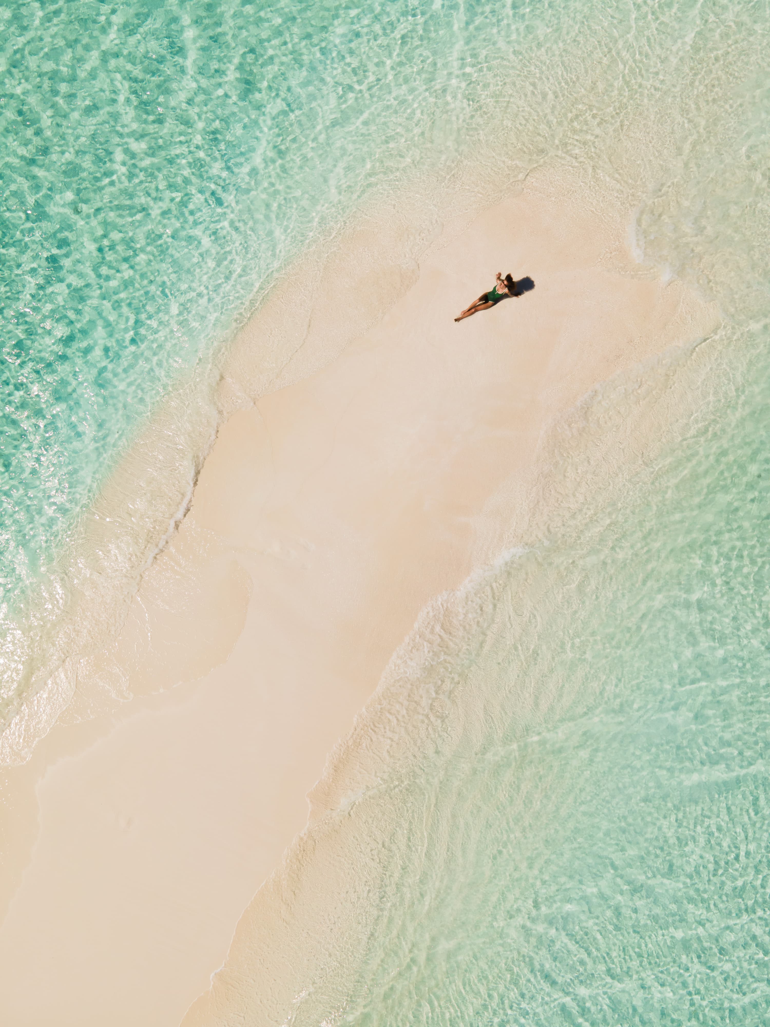 Sandbank und Lagune