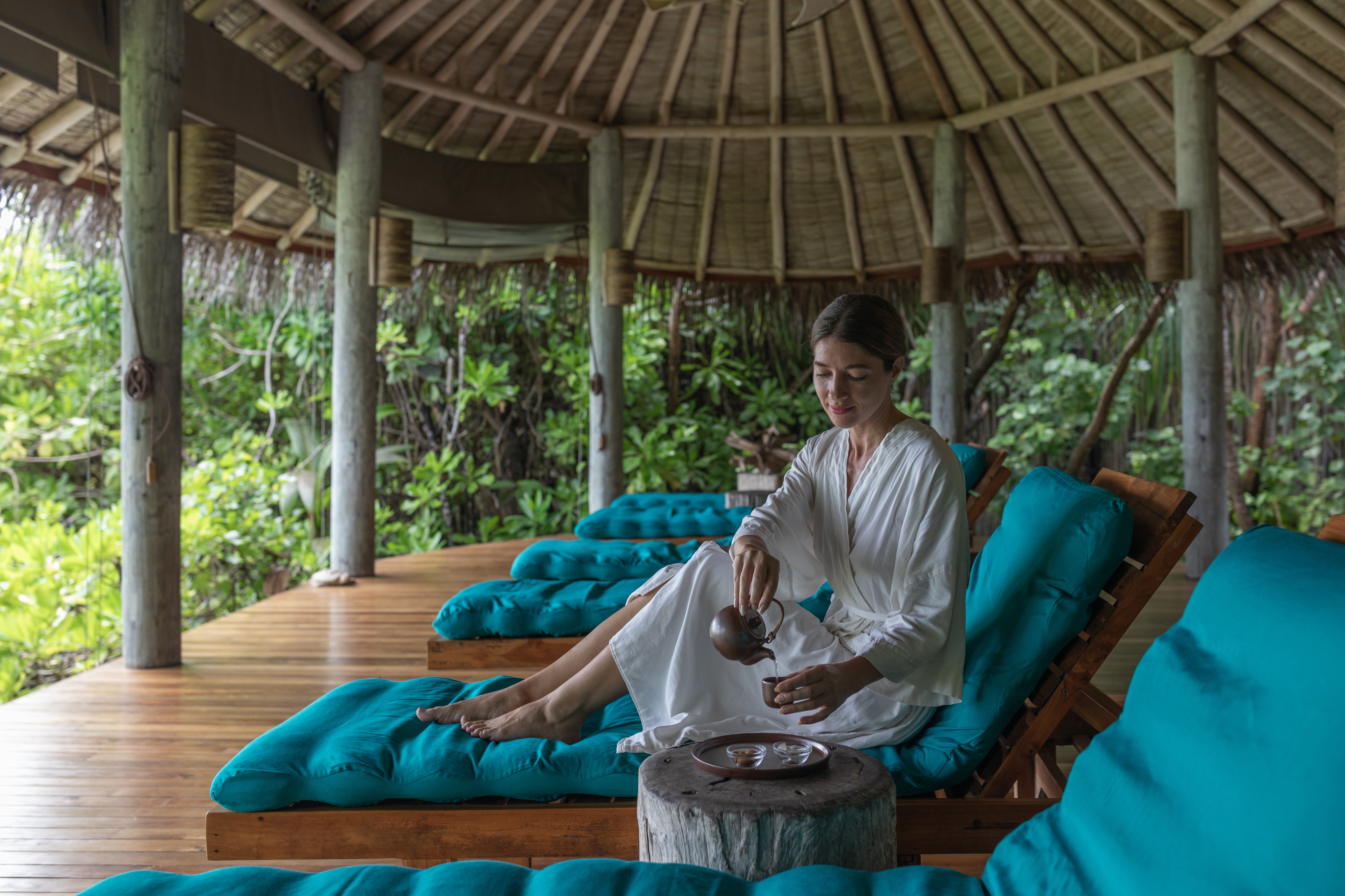 Ruhebereich im Six Senses Spa