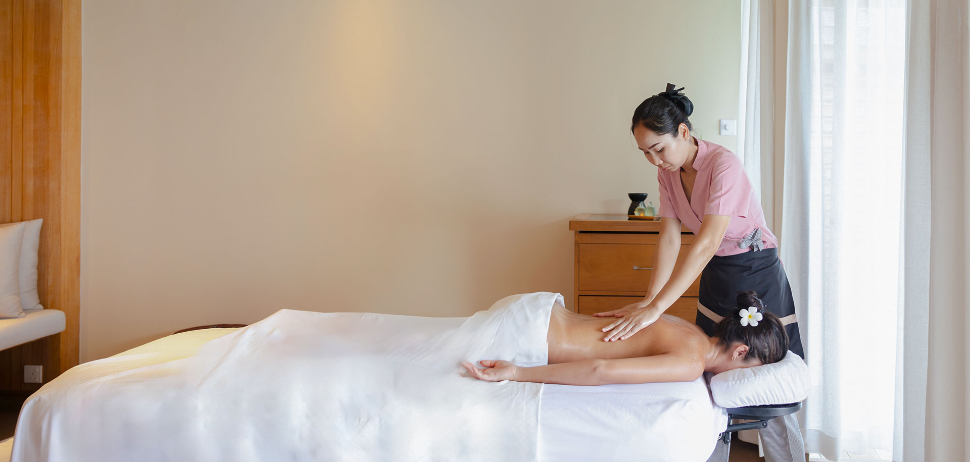 Spa auf einer eigenen Insel
