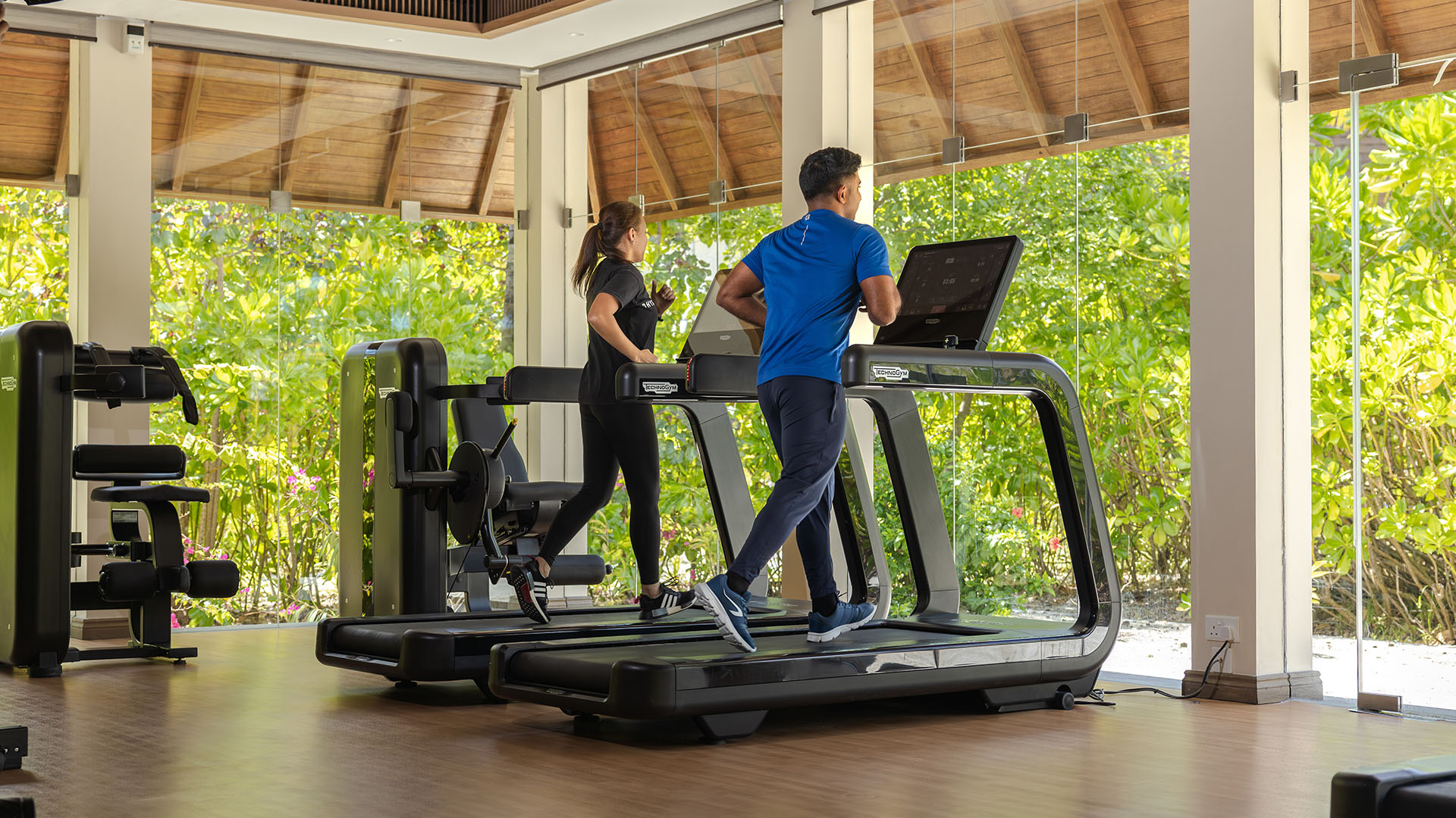 Training im Fitnessbereich