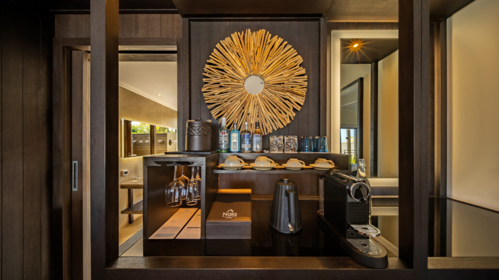Minibar in der Villa