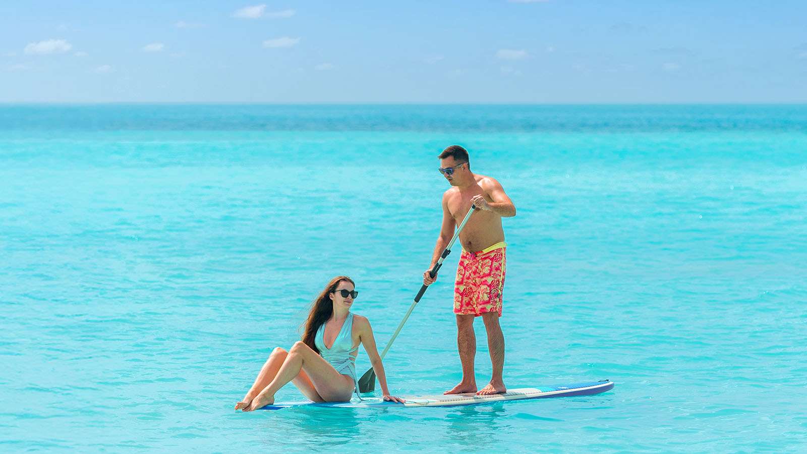 Stand-up-Paddling in der Lagune