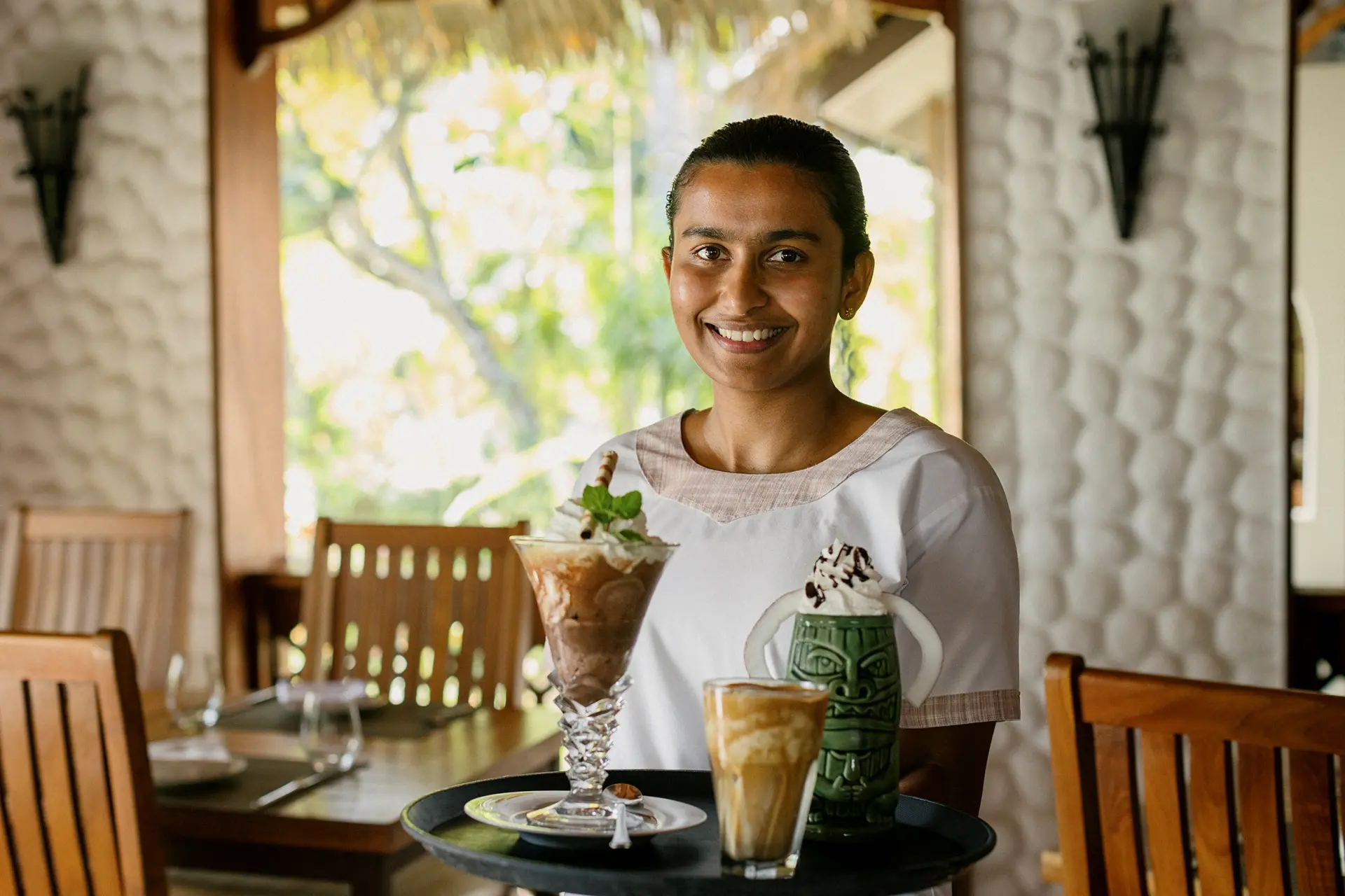 Island Coffee Shop im grünen Inselgarten