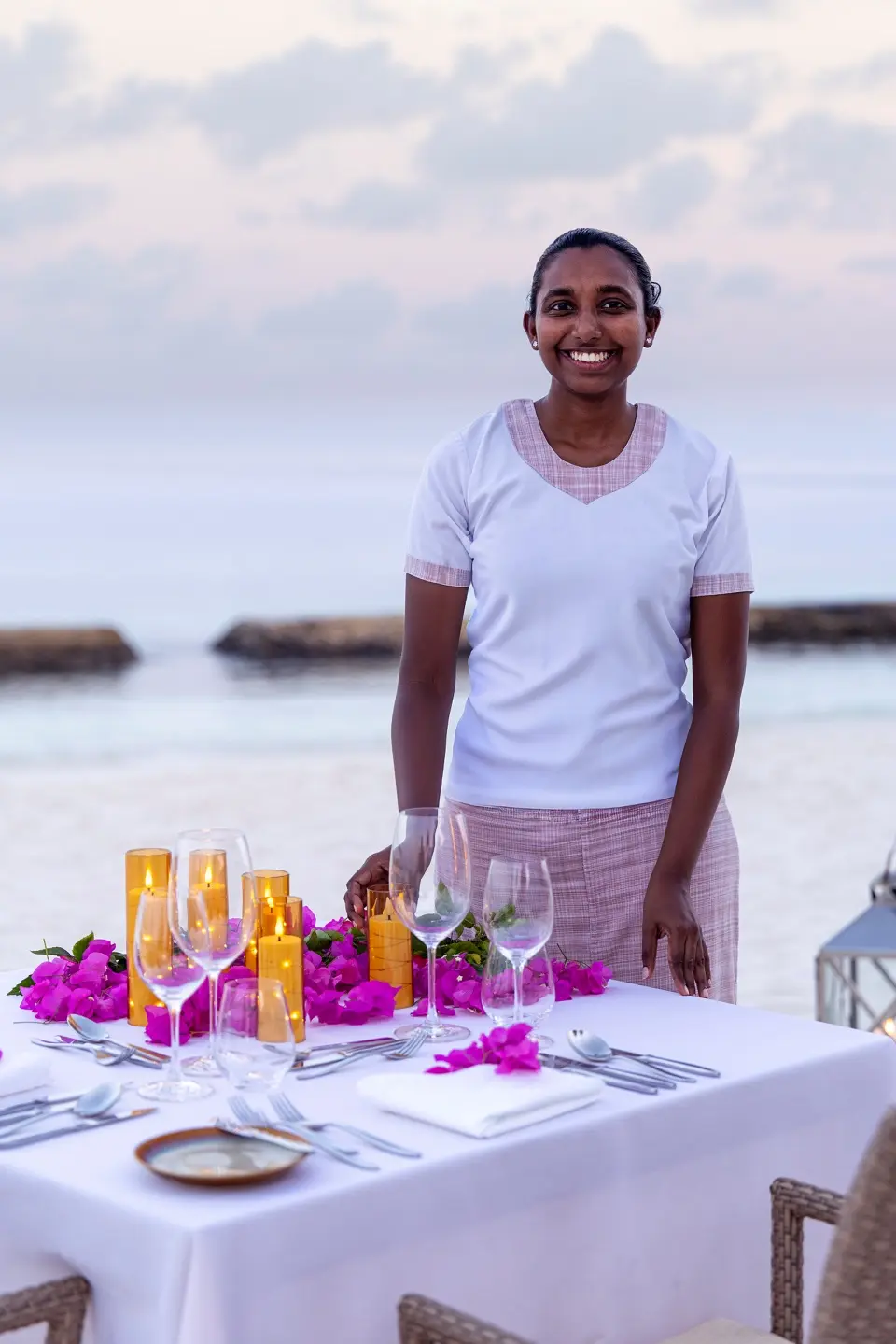 Service beim privaten Dinner