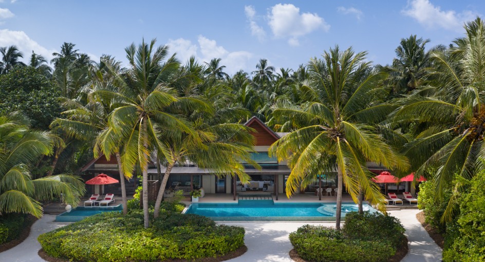 Strandpoolpavillon mit drei Schlafzimmern - Bild 1