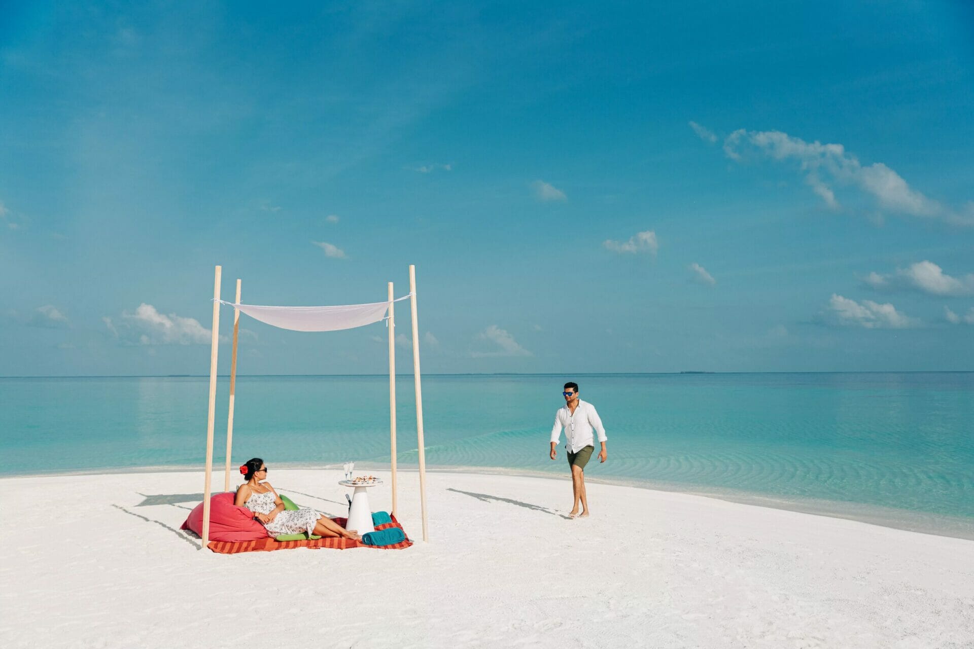 Sundowner auf der Sandbank
