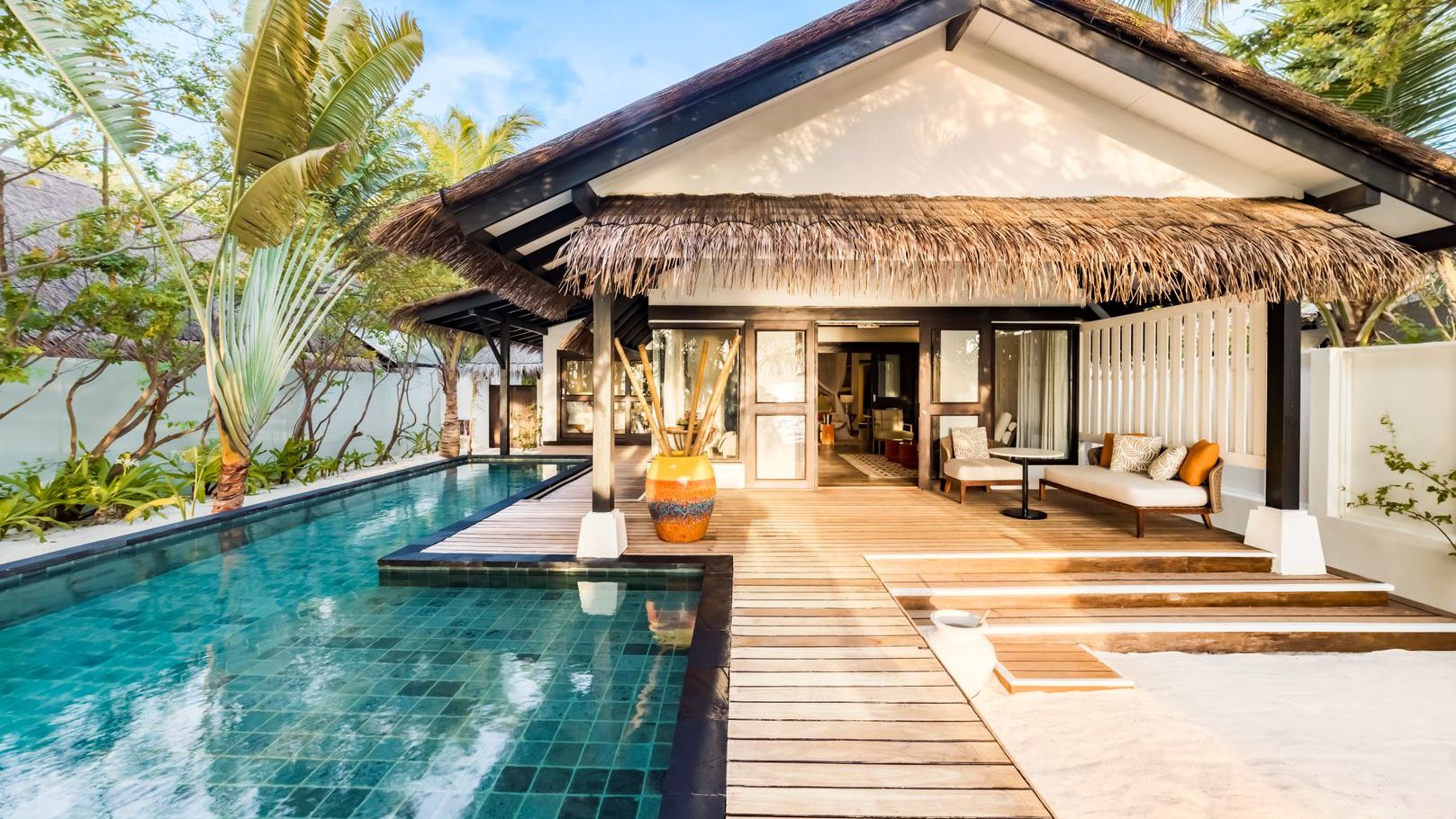 Earth-Pool-Pavillon mit 2 Schlafzimmern - Bild 1