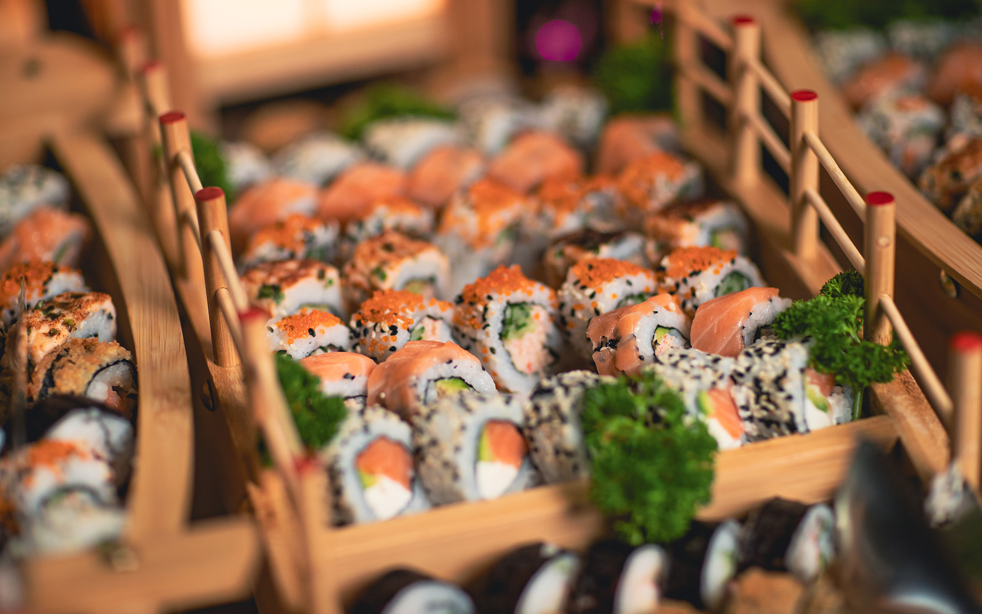 Sushi und Live Cooking im Jumla