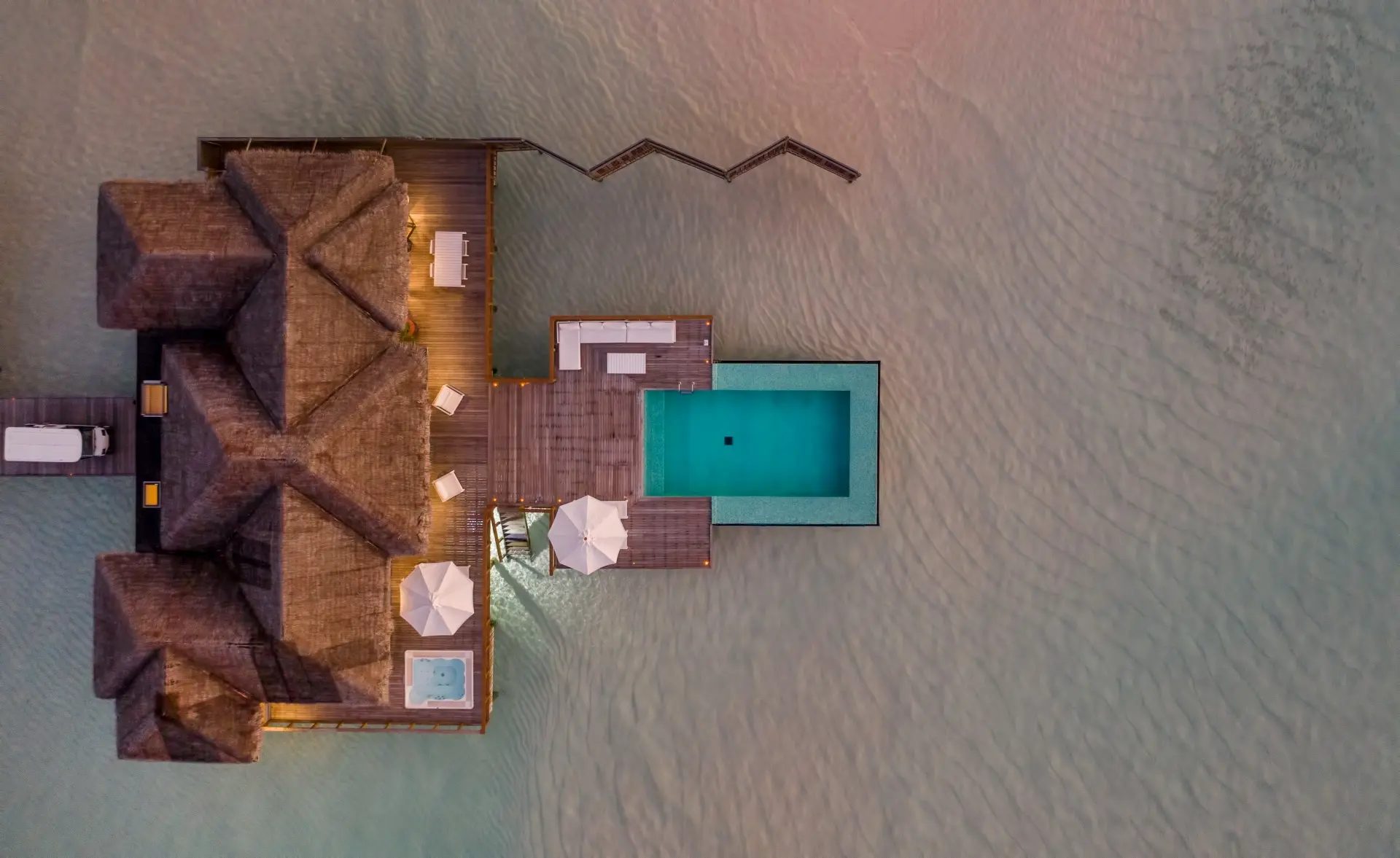 Rangali-Ozean-Pavillon mit zwei Schlafzimmern und Pool - Bild 2
