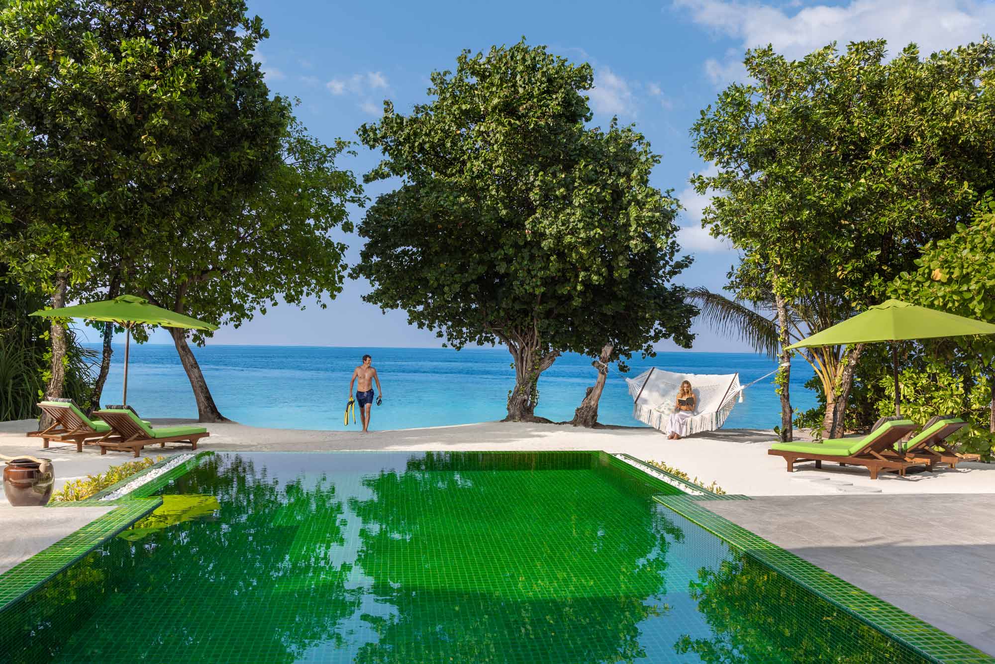 Königliche Strandvilla mit Pool und drei Schlafzimmern - Bild 1