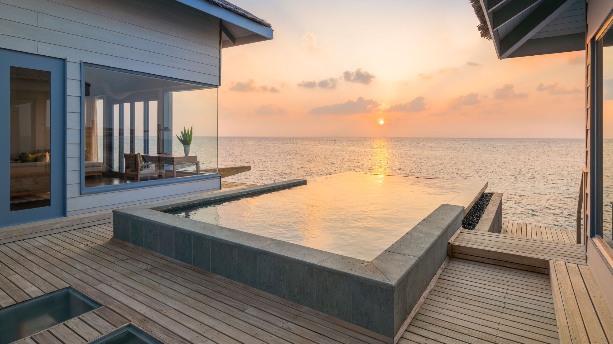 Strand-Poolvilla zum Sonnenuntergang - Bild 1