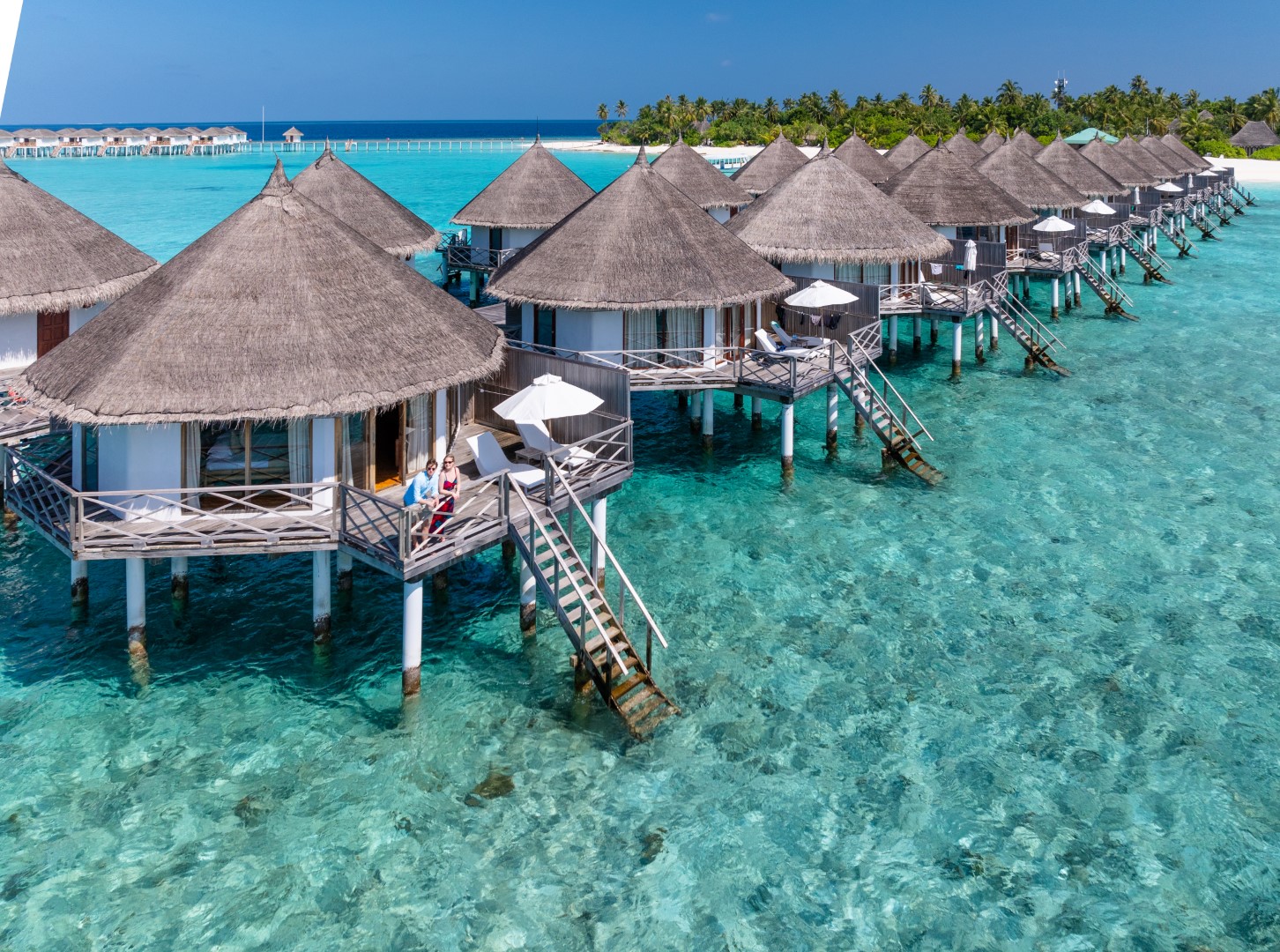 Superior Water Bungalows über der Lagune