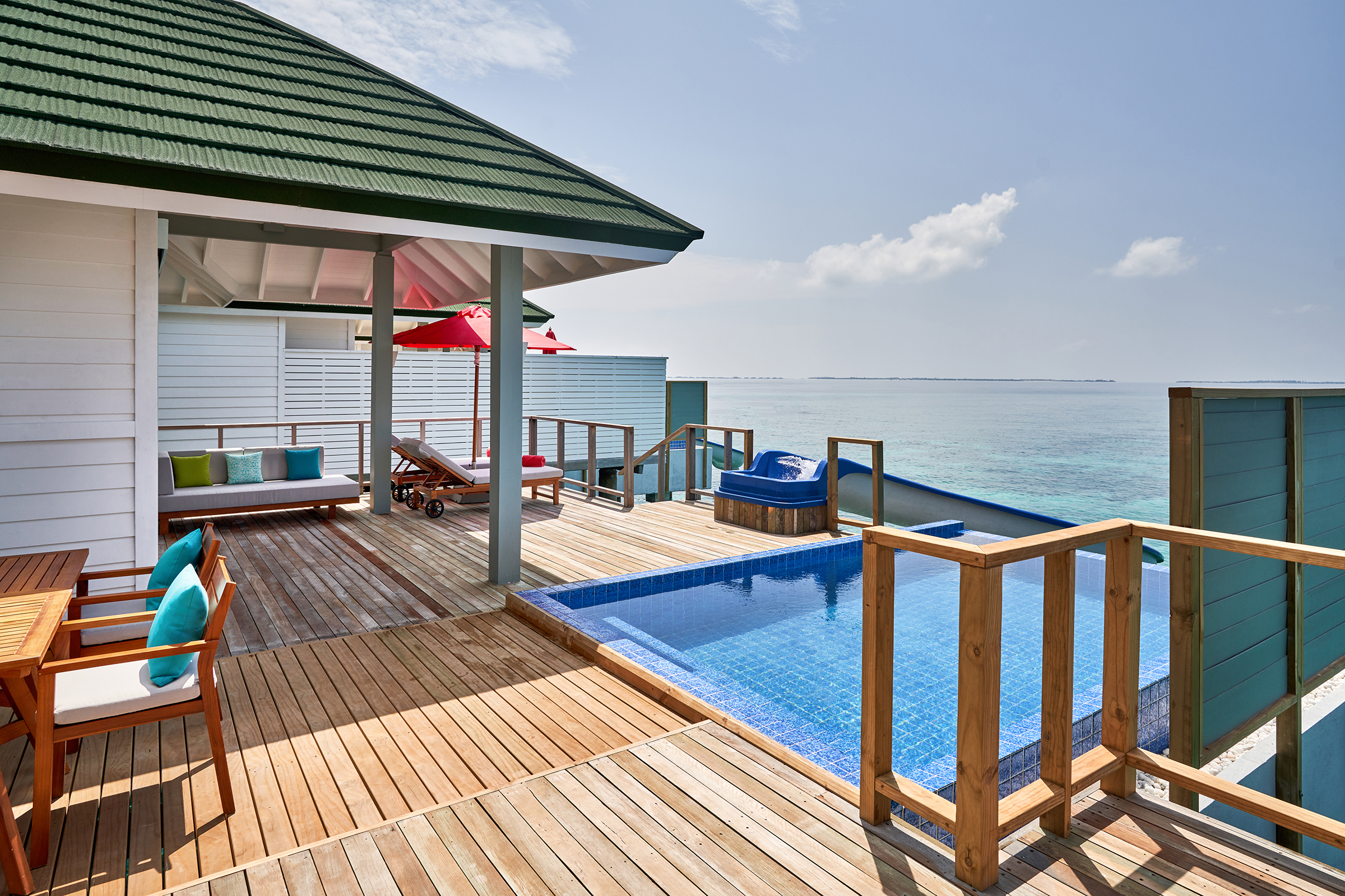Lagunenvilla mit zwei Schlafzimmern, Pool und Rutsche - Bild 3