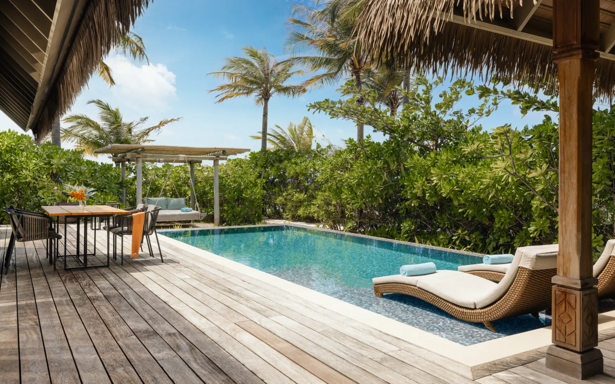 Strandvilla mit zwei Queensize-Betten und Pool - Bild 3