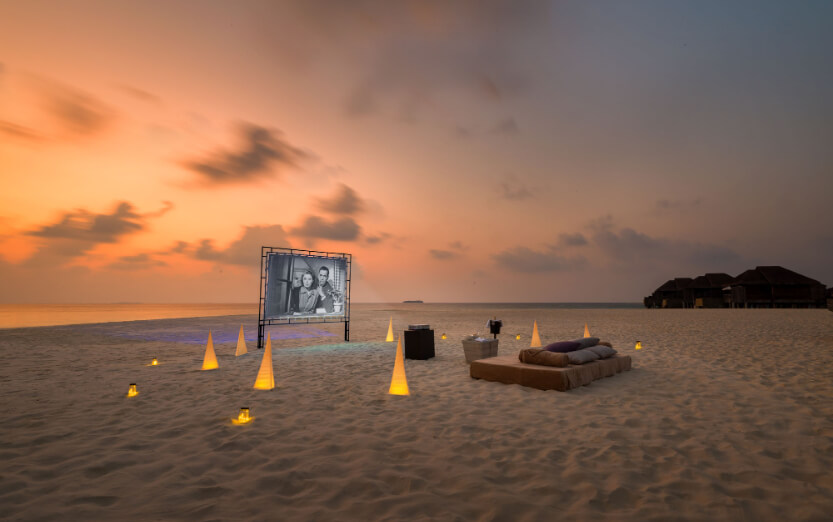 Kinoabend am Strand
