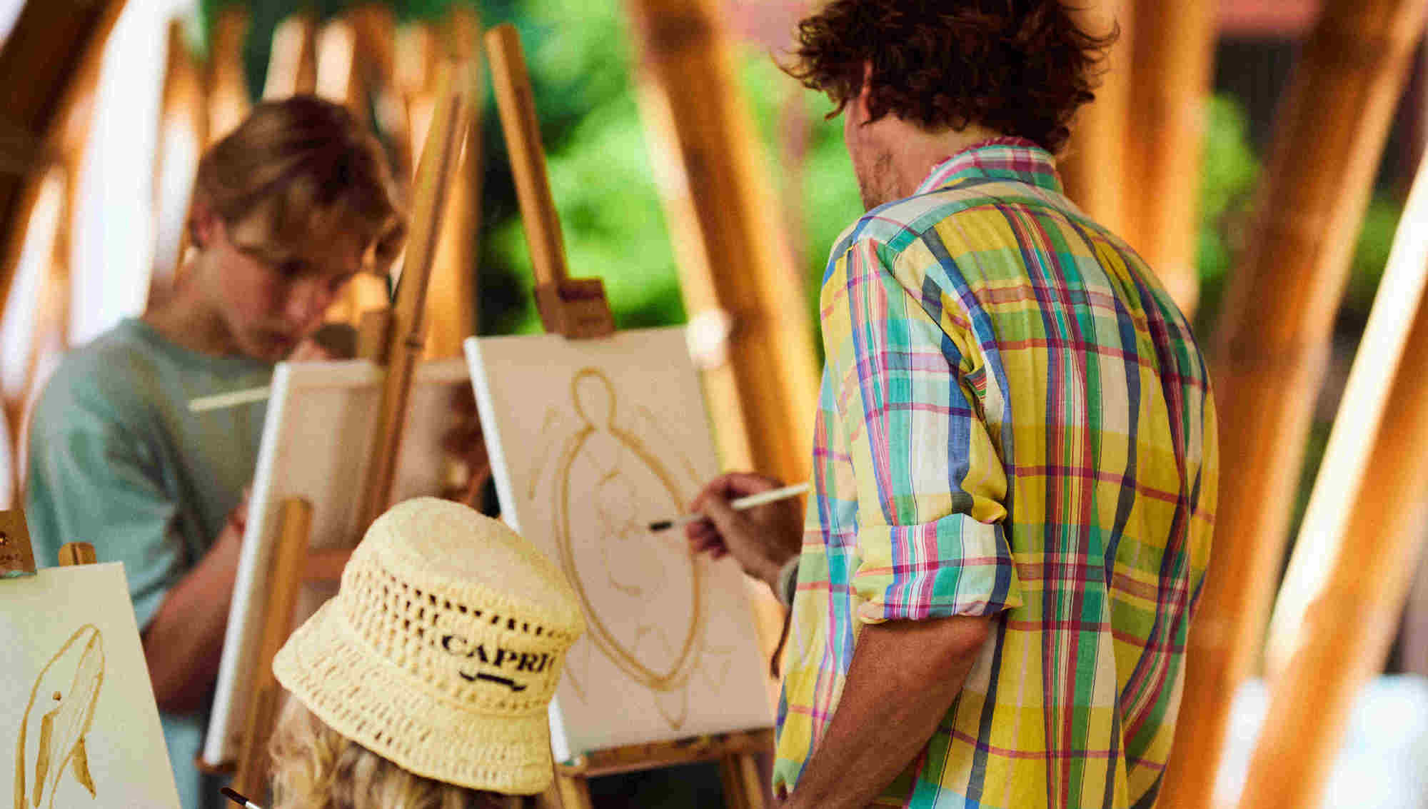Kreativer Moment im Art House