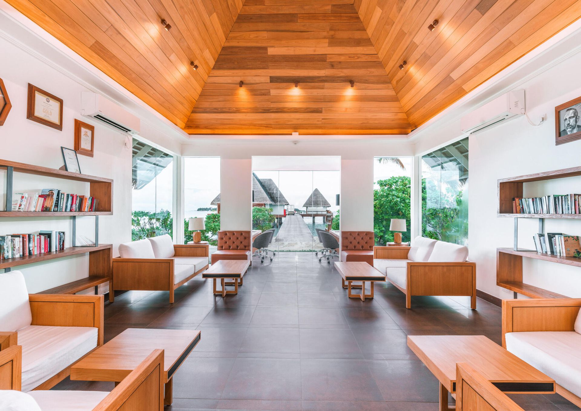Lounge-Bereich im Resort