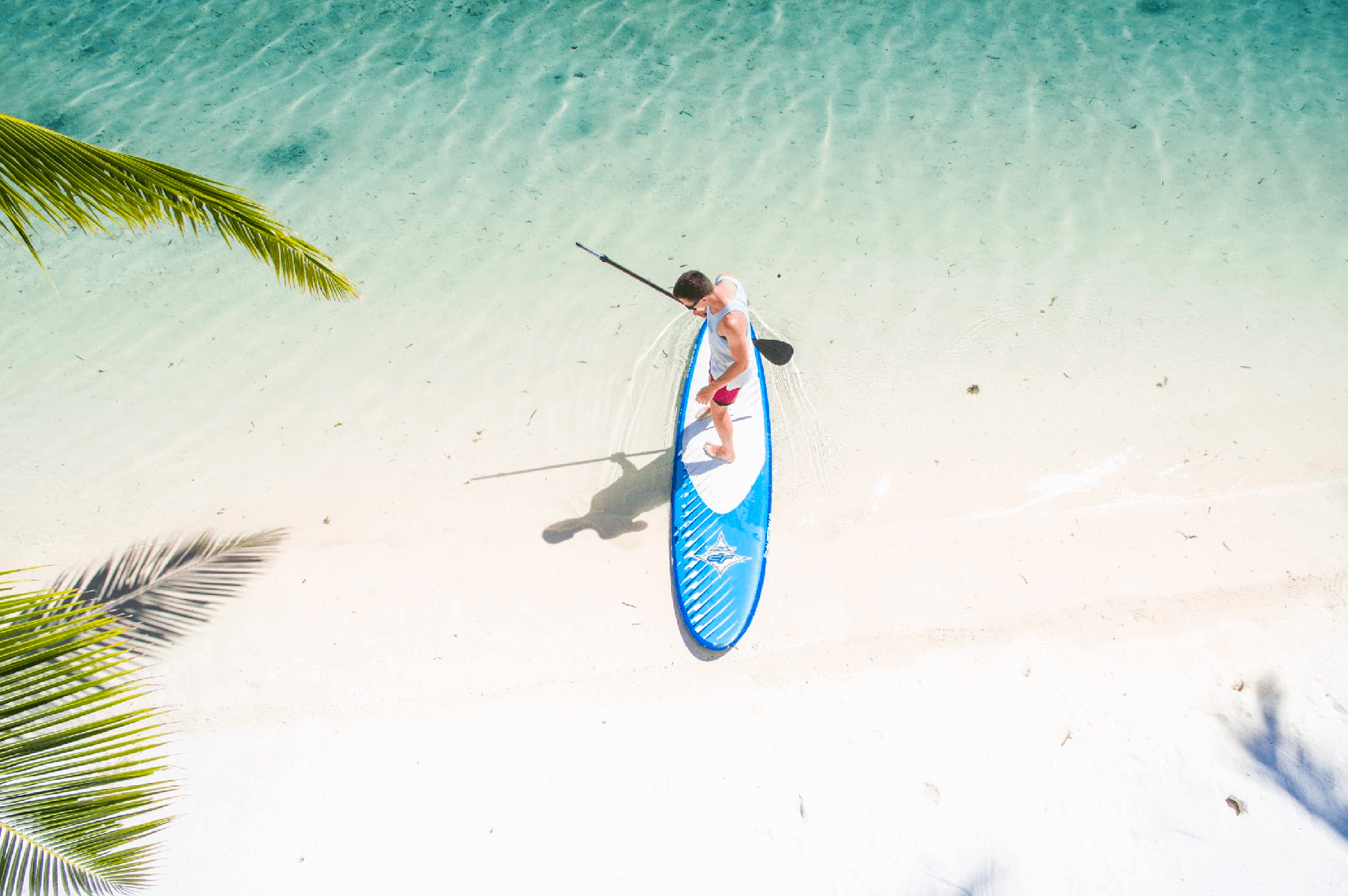 Stand-up-Paddling in der Lagune