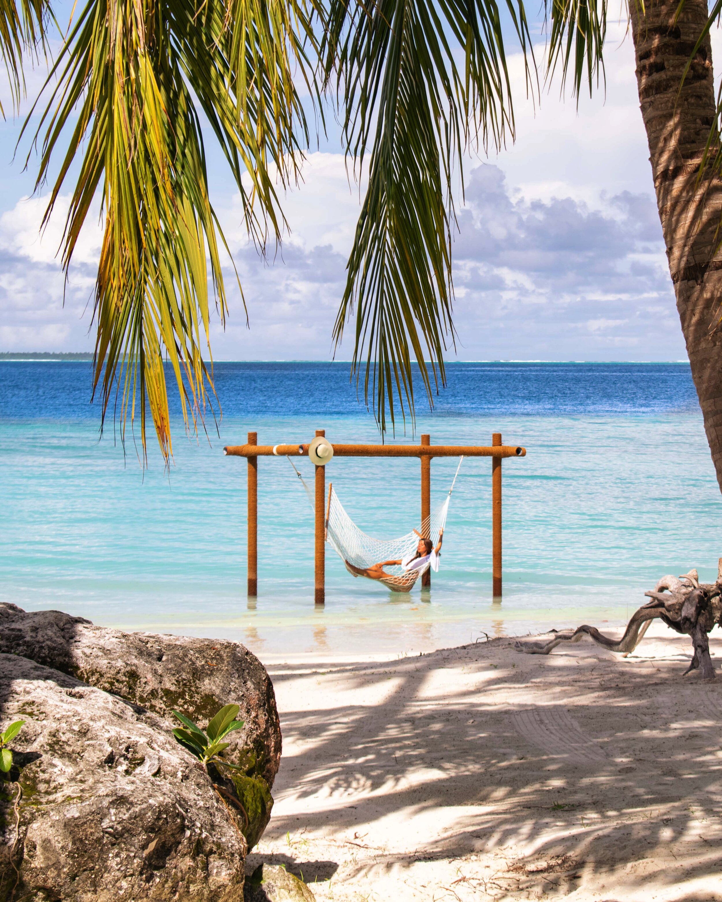 Hängematte am Strand von Ayada Maldives