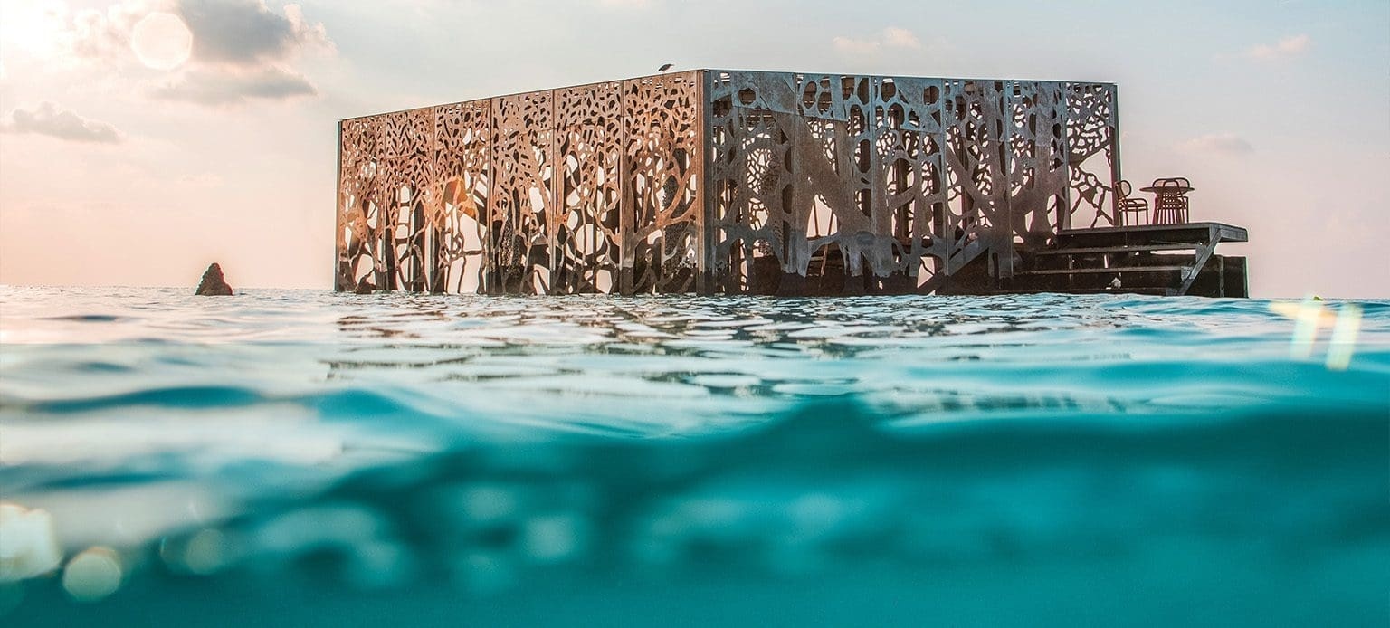 Das Coralarium in der Lagune