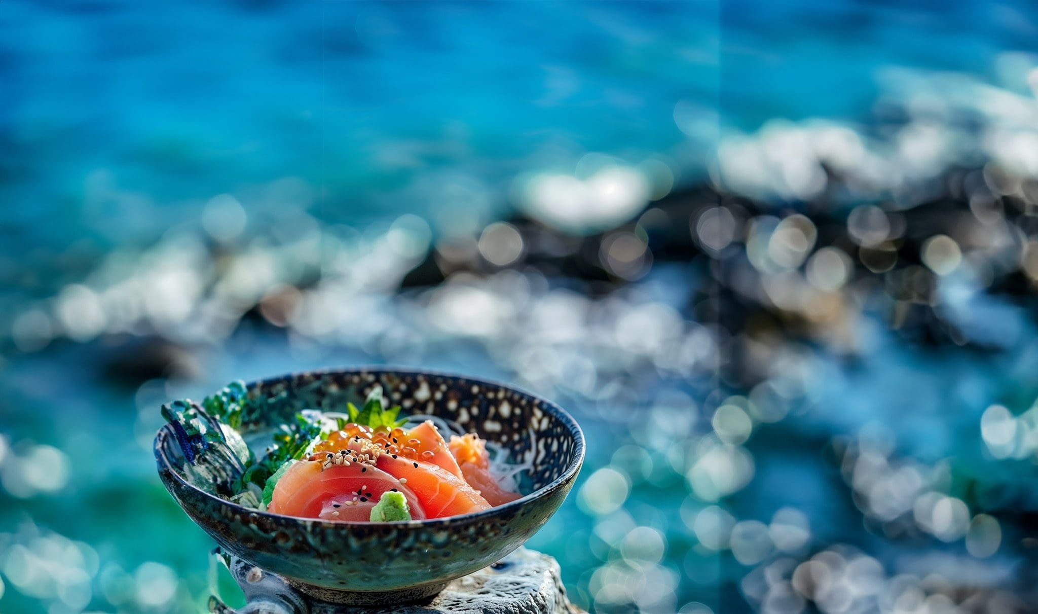Kata Restaurant über der Lagune