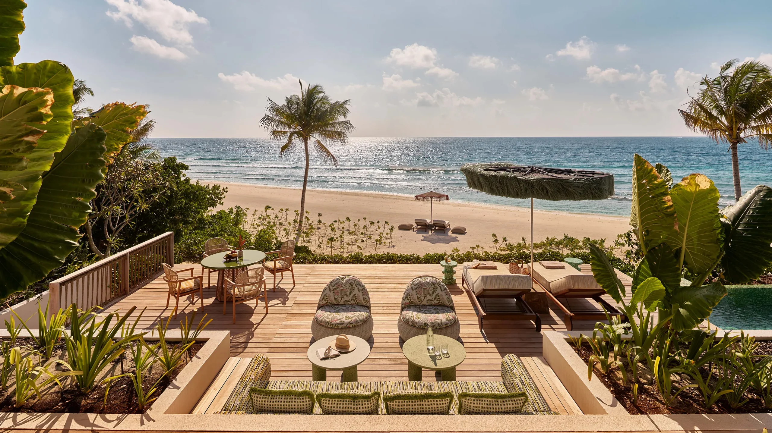 Blick von der Residenz zum Strand